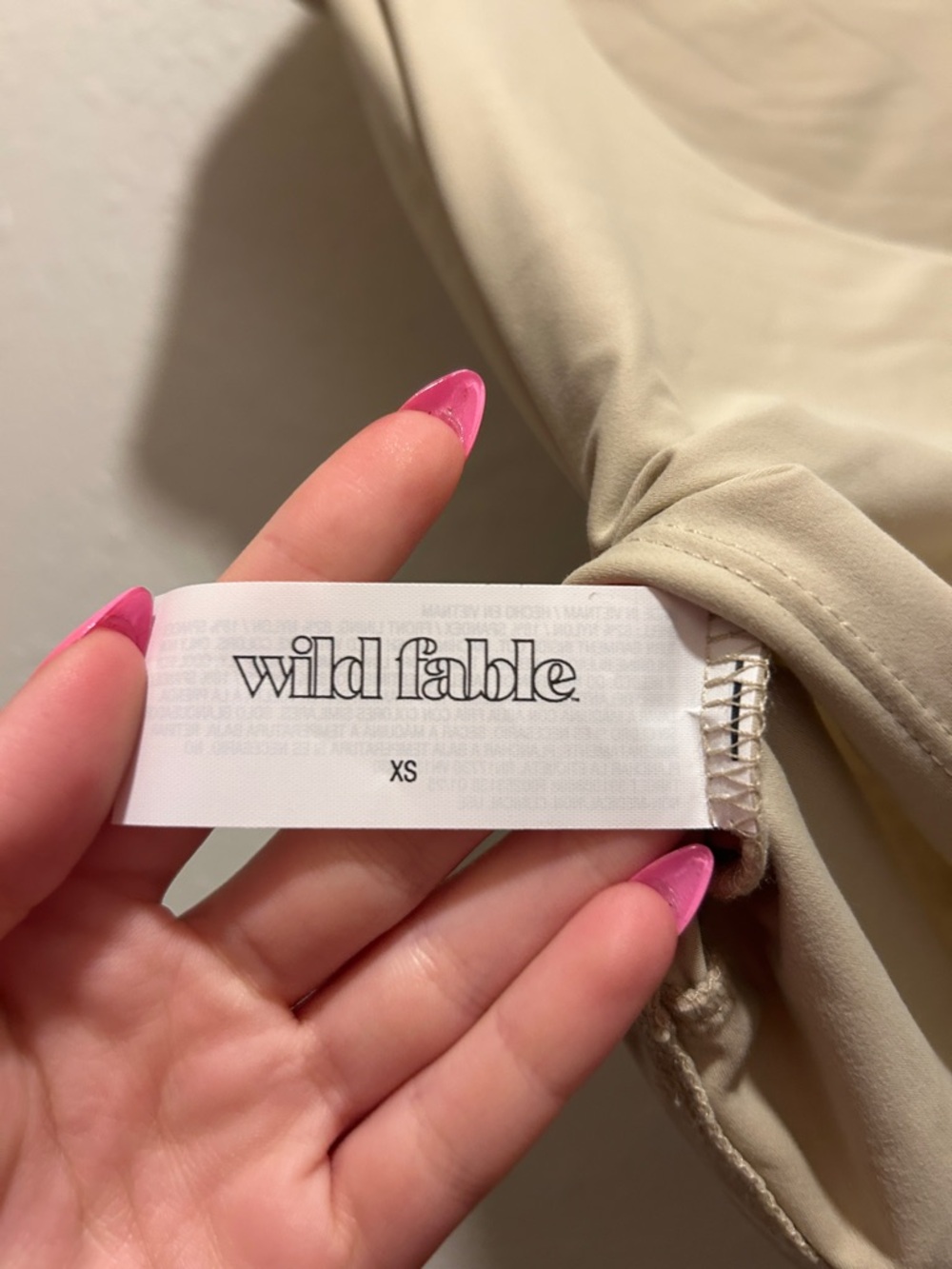 wild fable Short Sleeve Scoop Neck Top - Beige - Picture 3 of 4